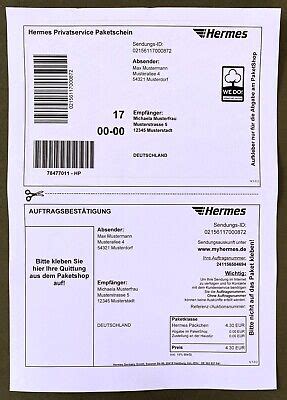 hermes aufkleber drucken|Hermes paketschein drucken.